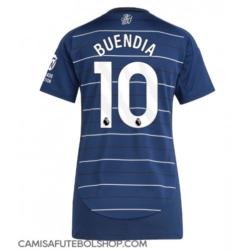 Camisa de time de futebol Aston Villa Emiliano Buendia #10 Replicas 3º Equipamento Feminina 2024-25 Manga Curta